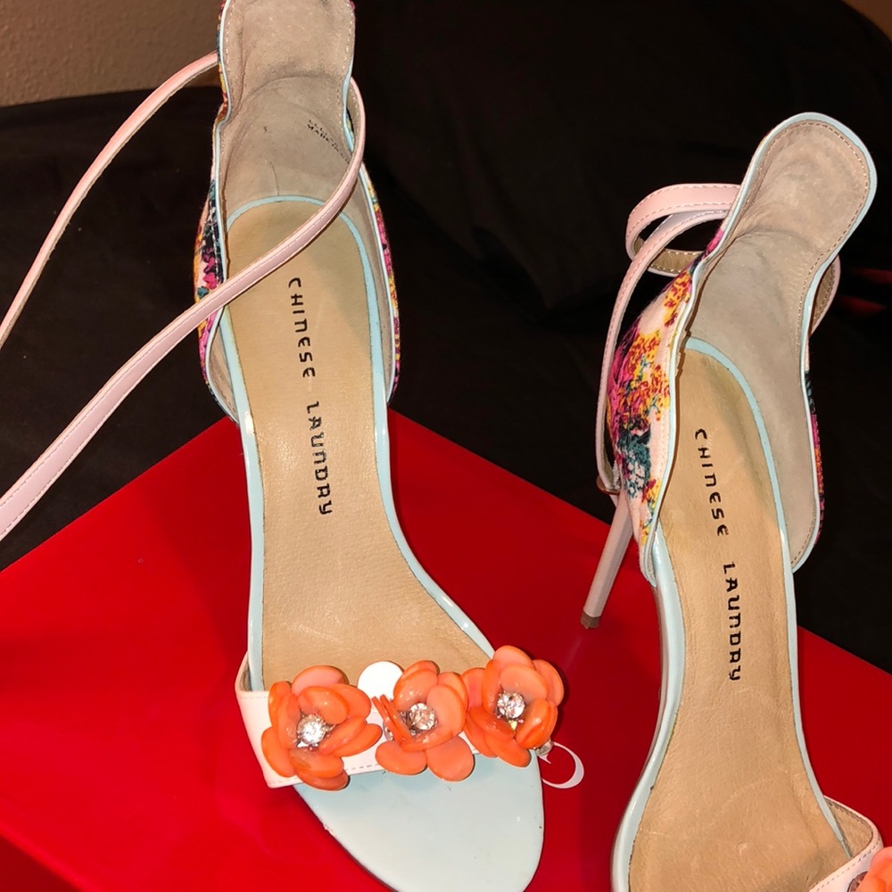 Floral Chinese Laundry Heels.